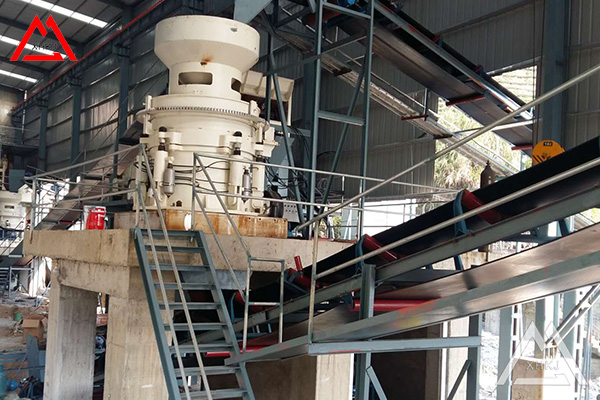 Cone crusher drying operation